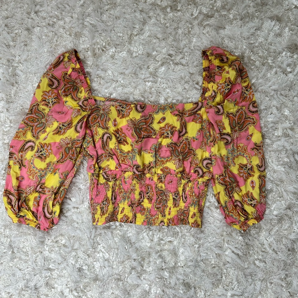 NWOT AFRM blouse with button detailing